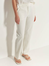 Emery Pant (Stretch Suiting) Ivory