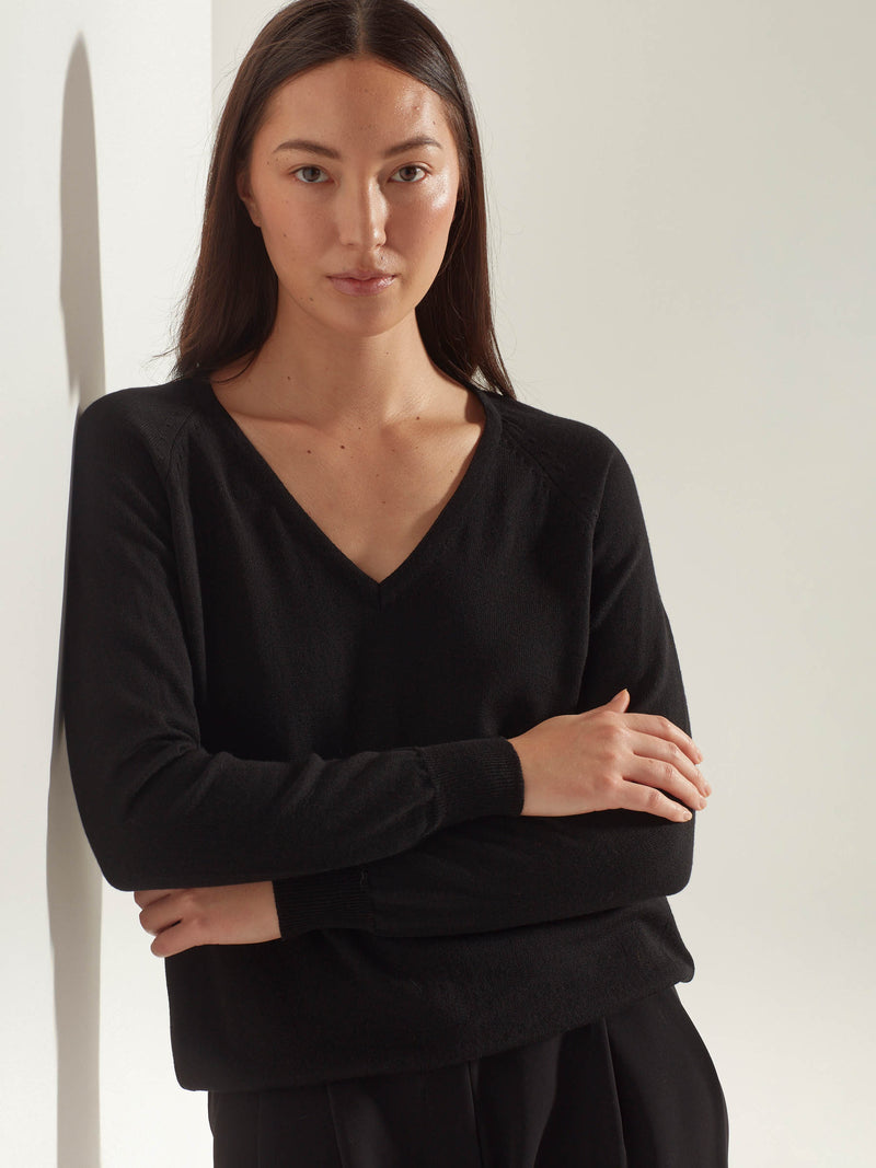 Academy Sweater (Merino Knit) Black