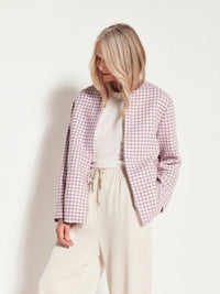 Clifford Coat (Wool Rich Houndstooth) Lamington
