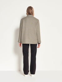 Clifford Coat (Wool Rich Houndstooth) Pistachio