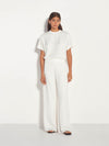 Frank Pant (Luxe Crepe) White