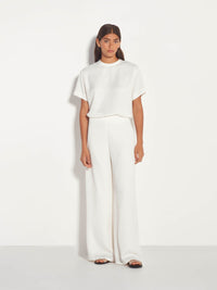 Frank Pant (Luxe Crepe) White