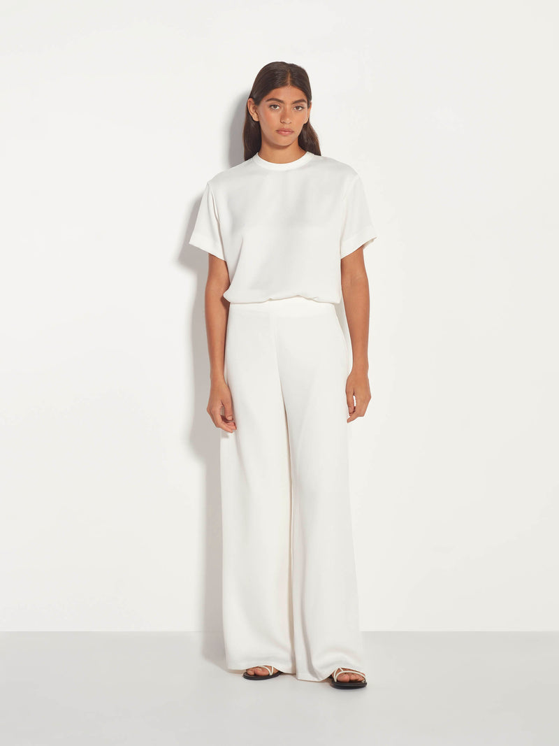 Frank Pant (Luxe Crepe) White