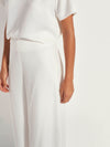 Frank Pant (Luxe Crepe) White