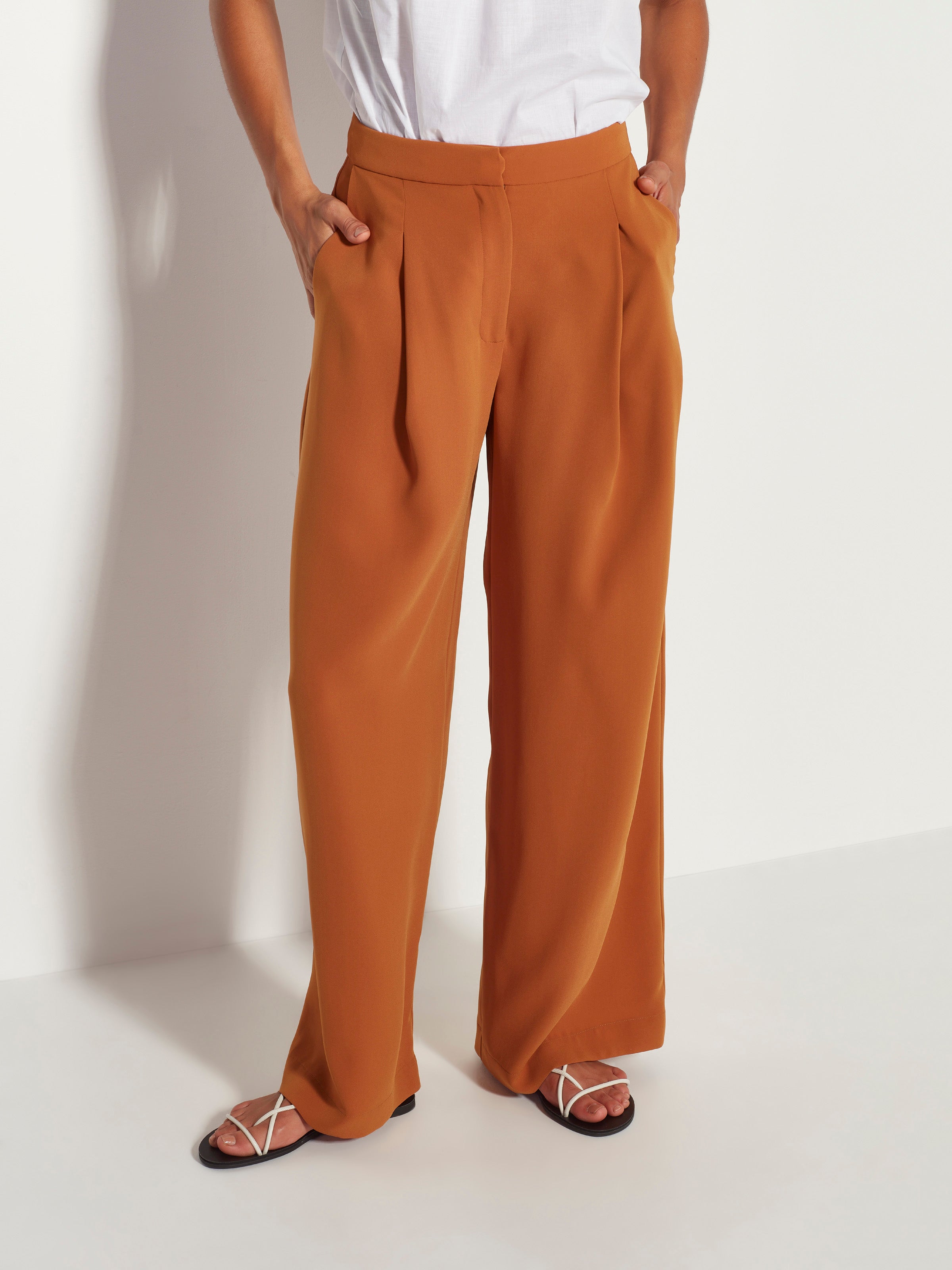 Calla Culotte (Luxe Suiting) Tobacco