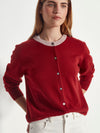 Contrast Twin Cardi (Cashmere) Macaroon