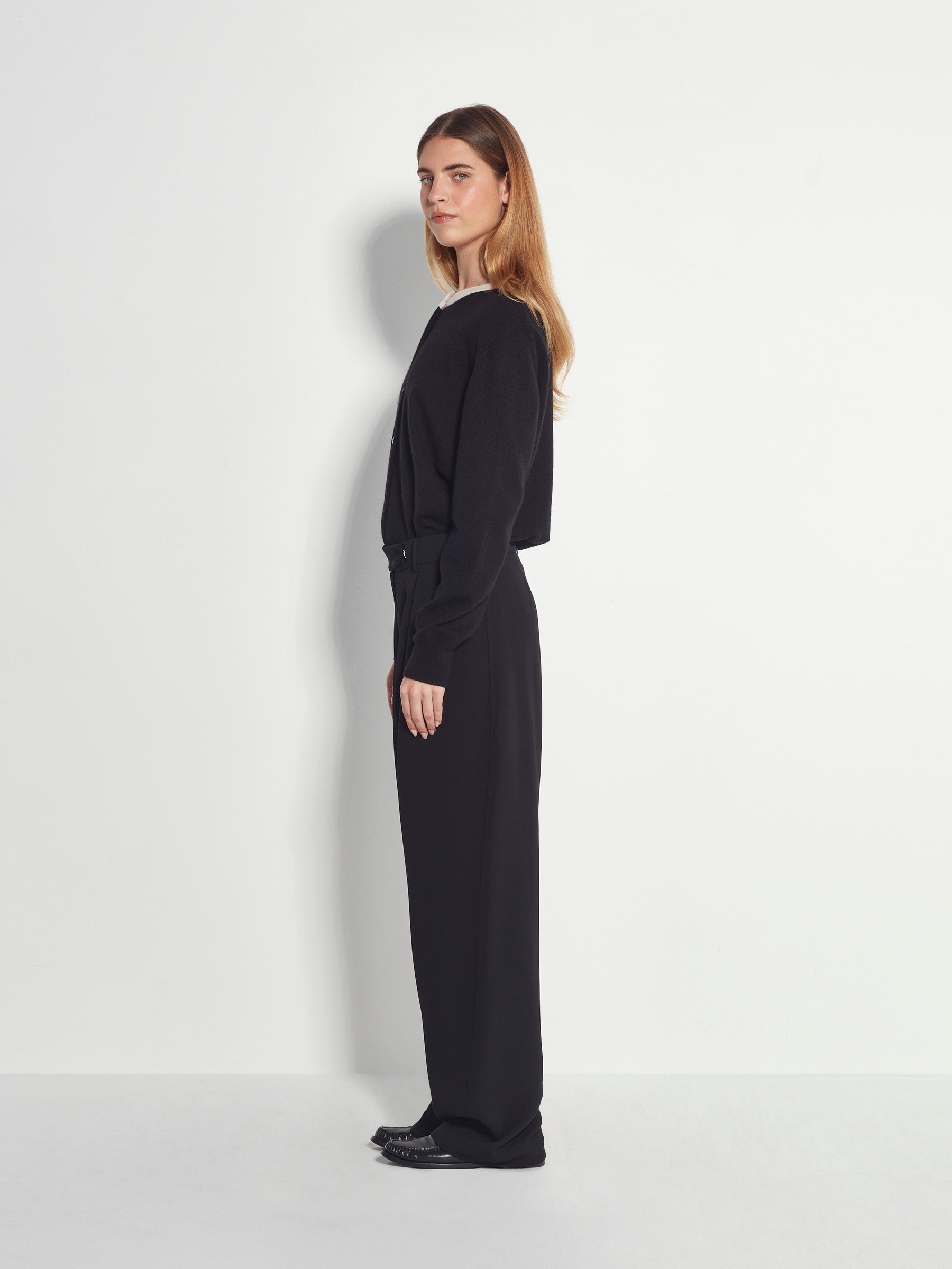 Contrast Twin Cardi (Cashmere) Oreo