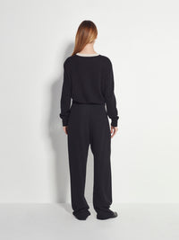 Contrast Twin Cardi (Cashmere) Oreo