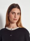 Contrast Twin Cardi (Cashmere) Oreo
