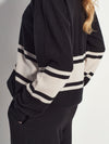 Stripe Crew Sweater (Cashmere) Oreo