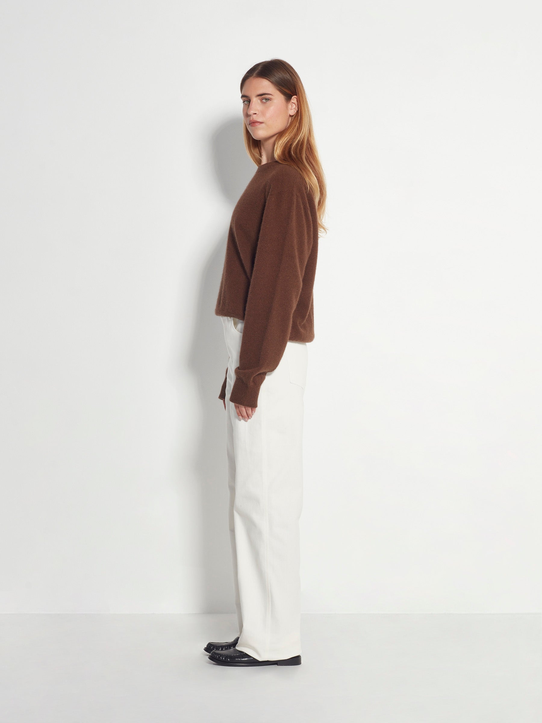 Brooke Trouser (Denim) Ivory