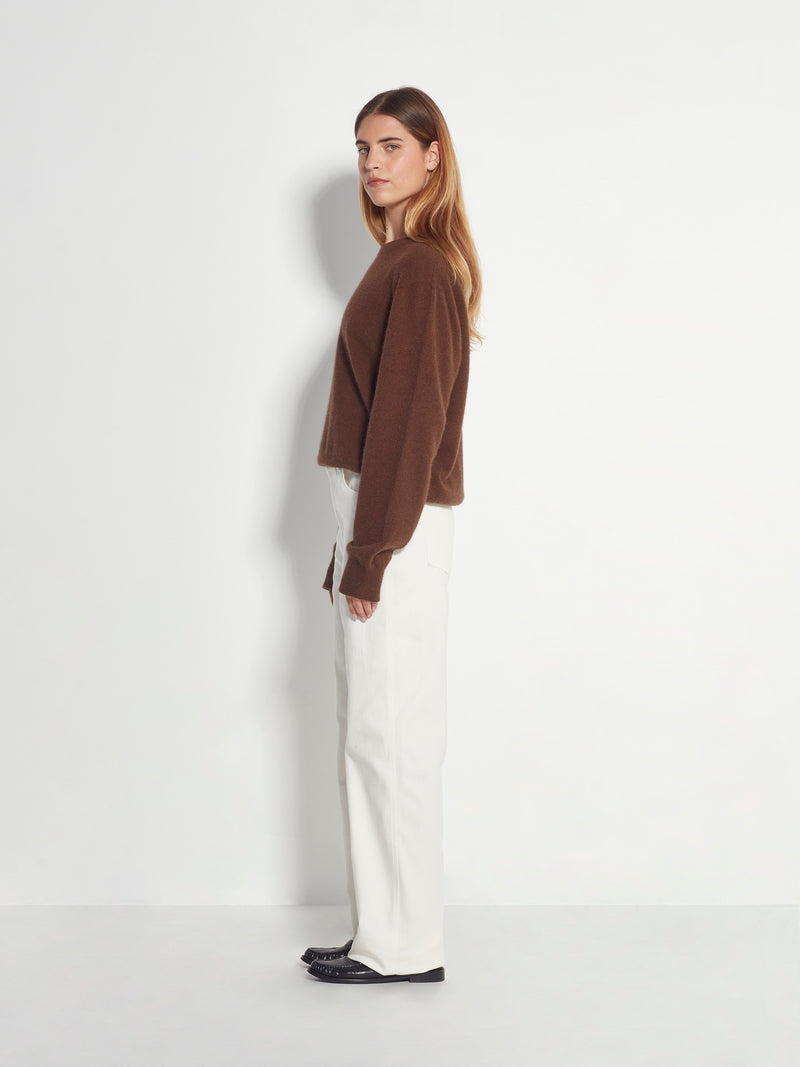Brooke Trouser (Denim) Ivory