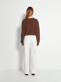 Brooke Trouser (Denim) Ivory