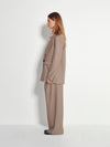 Peak Tuxe Jacket (Fine Wool Suiting) Salt and Pepper