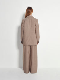 Peak Tuxe Jacket (Fine Wool Suiting) Salt and Pepper