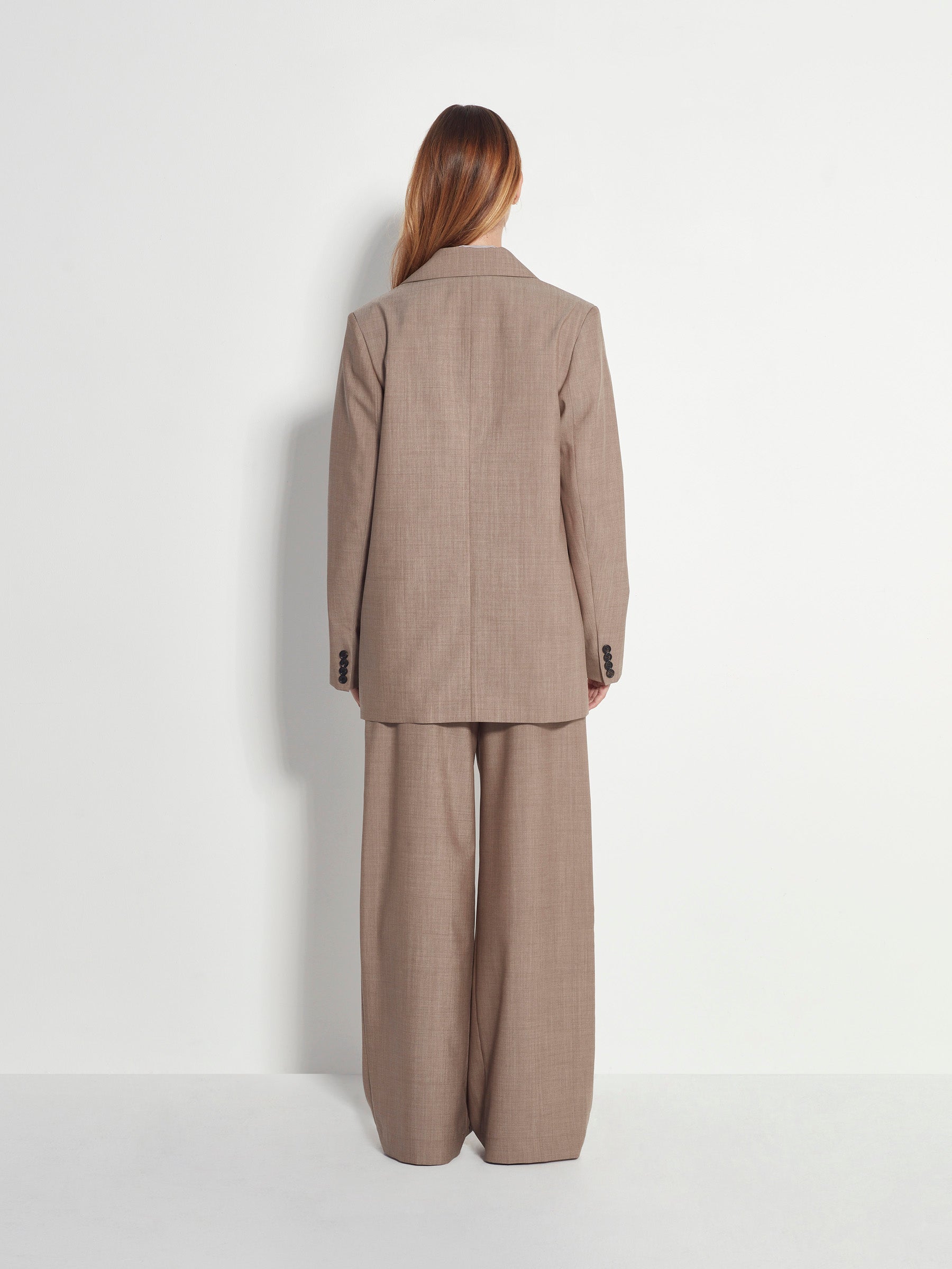Peak Tuxe Jacket (Fine Wool Suiting) Salt and Pepper