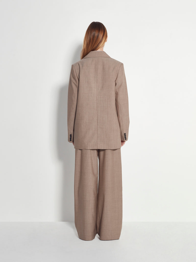 Peak Tuxe Jacket (Fine Wool Suiting) Salt and Pepper