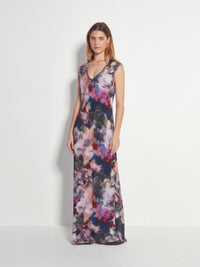 Kenna Dress (Floral Veil Silk CDC) Dreamscape
