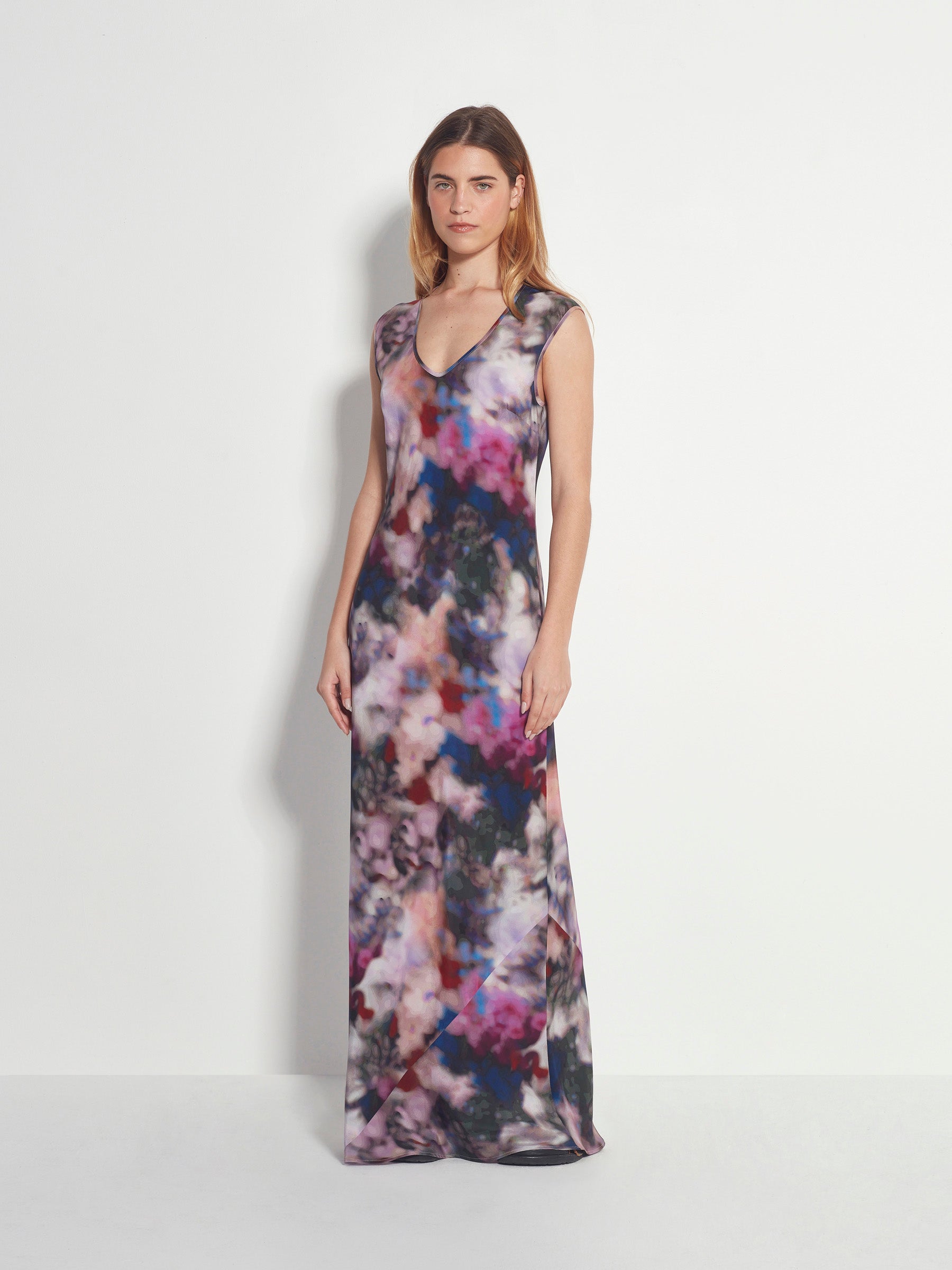 Kenna Dress (Floral Veil Silk CDC) Dreamscape