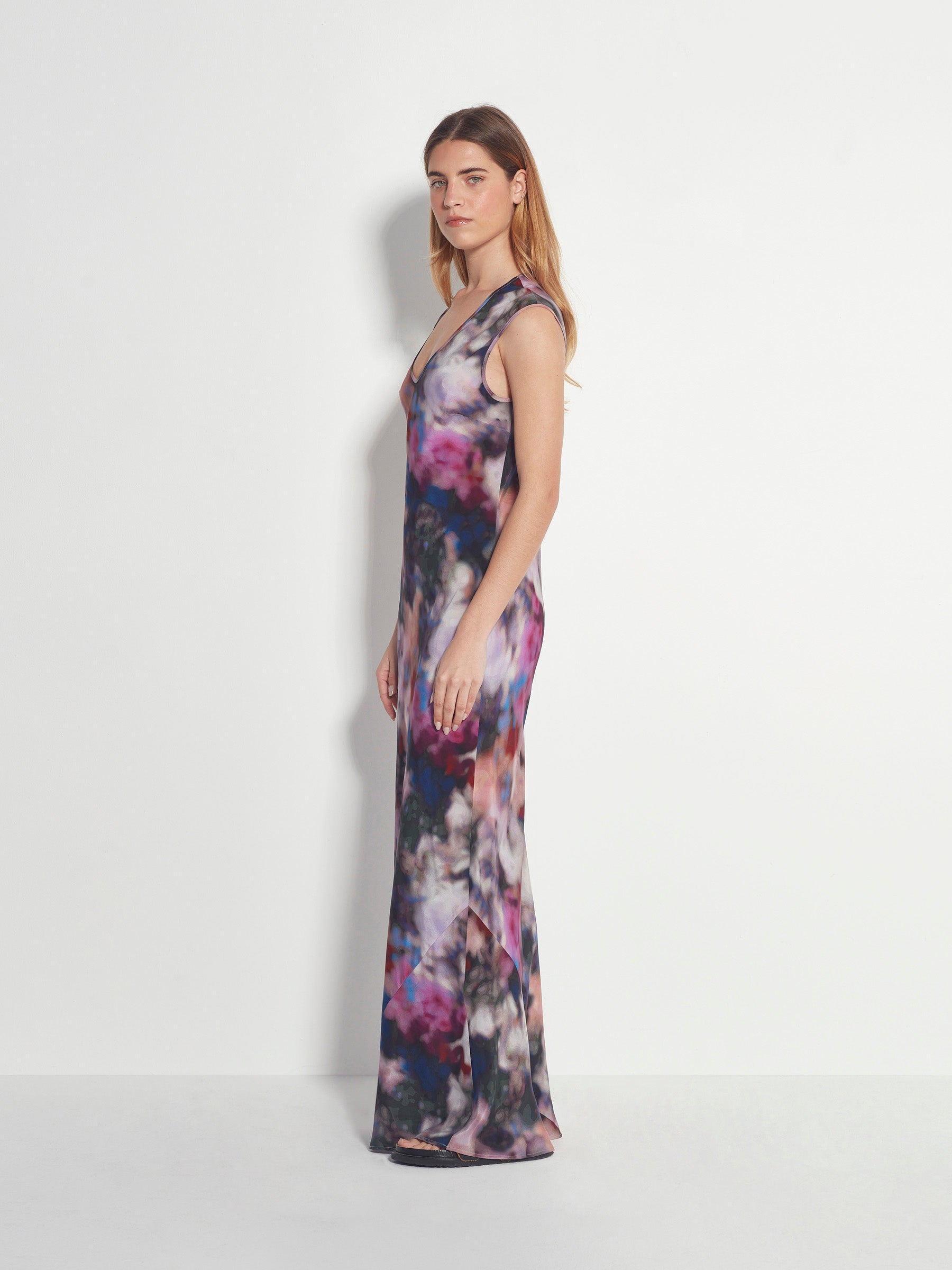 Kenna Dress (Floral Veil Silk CDC) Dreamscape