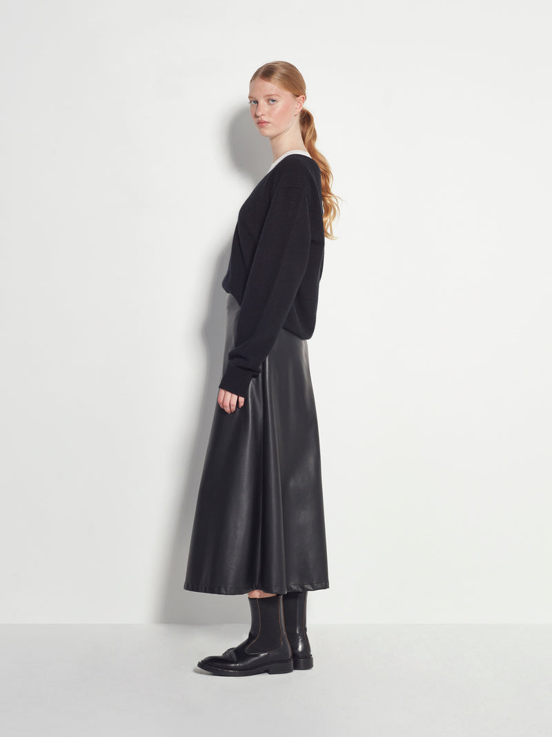 Pipi Skirt (Faux Leather) Black