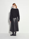 Pipi Skirt (Faux Leather) Black