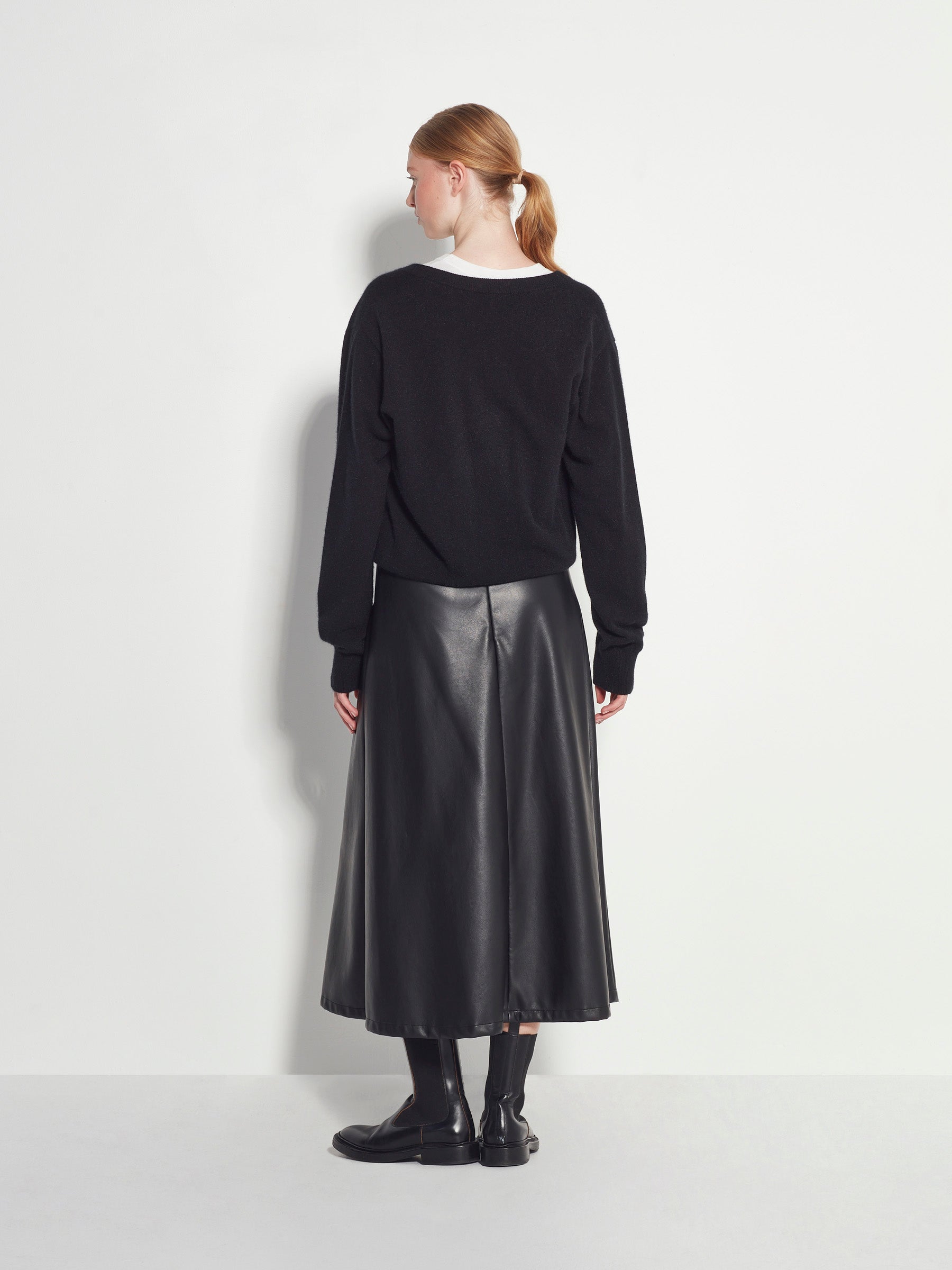 Pipi Skirt (Faux Leather) Black
