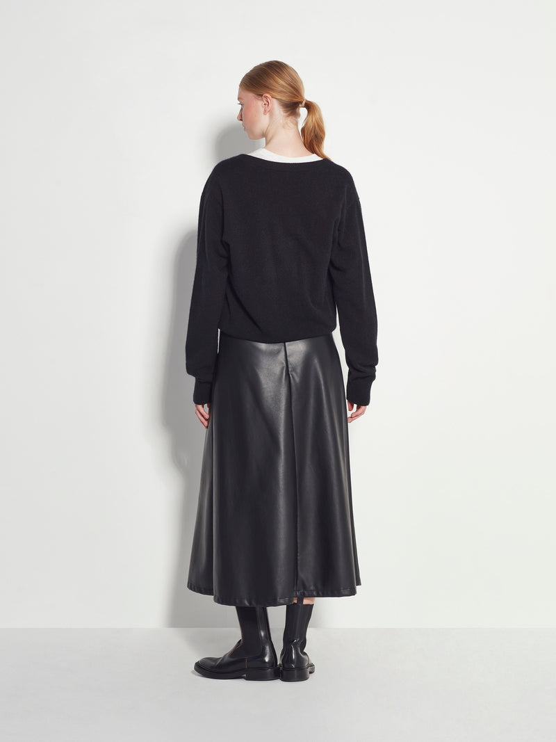 Pipi Skirt (Faux Leather) Black