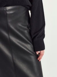 Pipi Skirt (Faux Leather) Black
