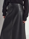Pipi Skirt (Faux Leather) Black