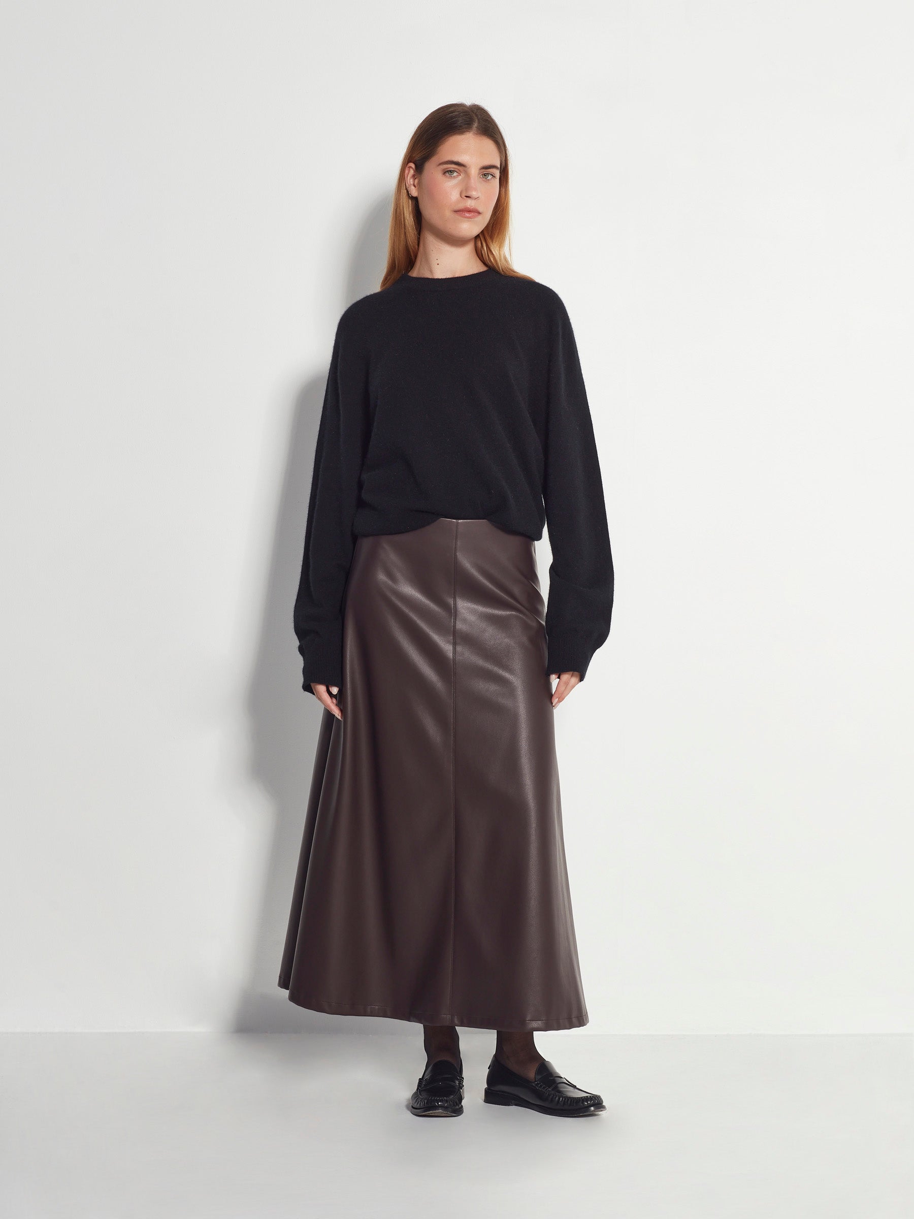 Pipi Skirt (Faux Leather) Espresso