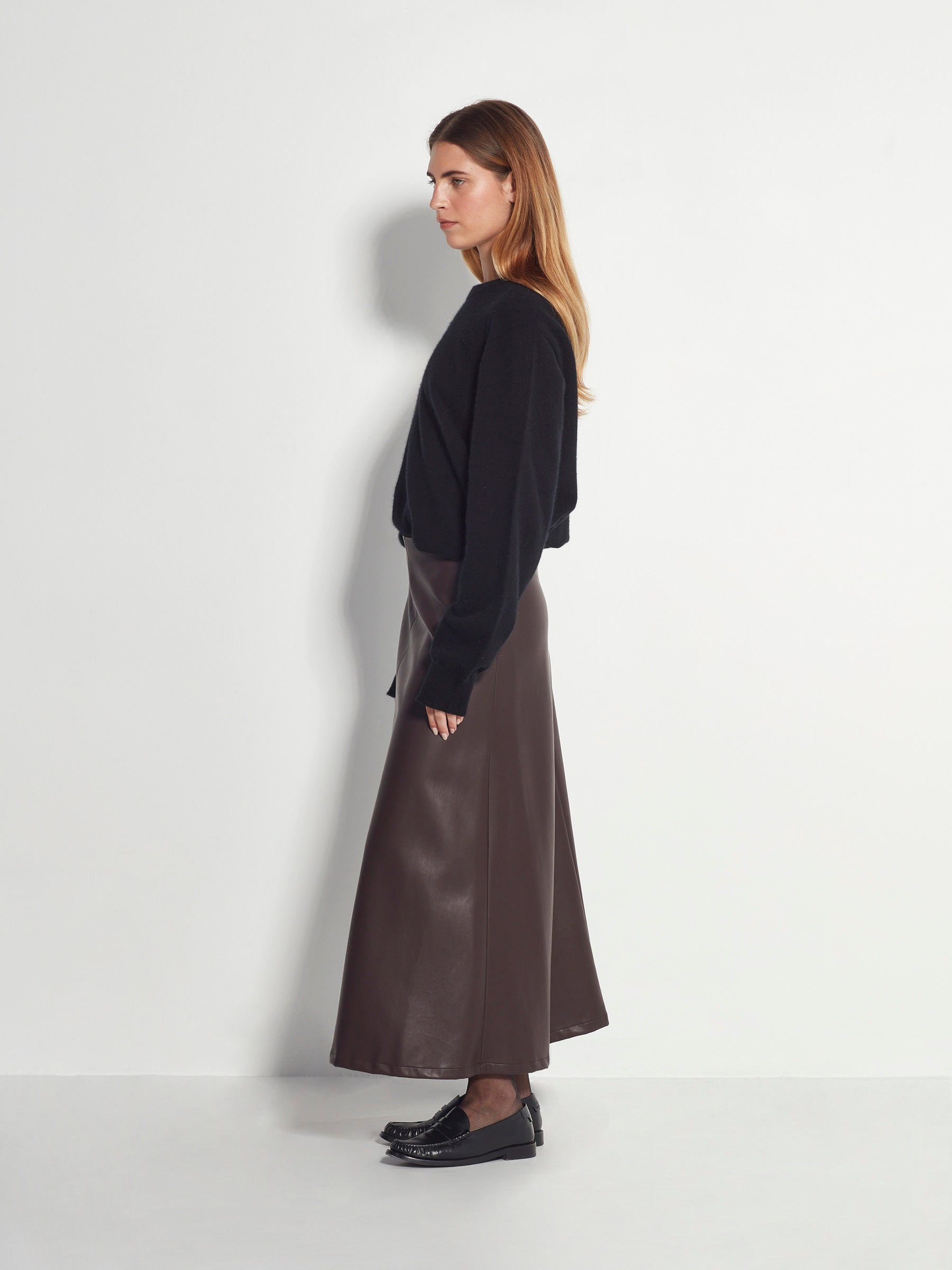 Pipi Skirt (Faux Leather) Espresso