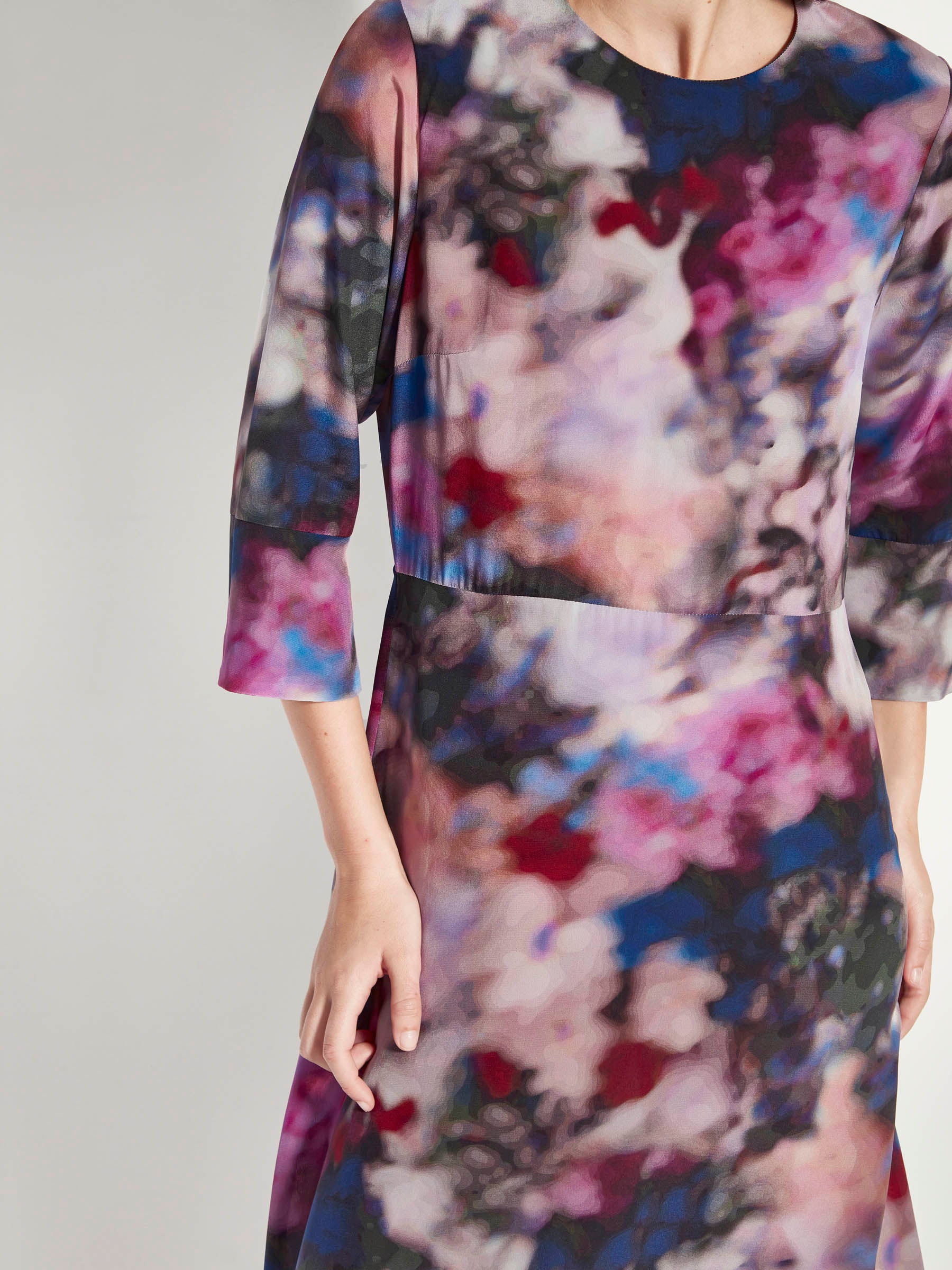 Rosie Dress (Floral Veil Silk CDC) Dreamscape