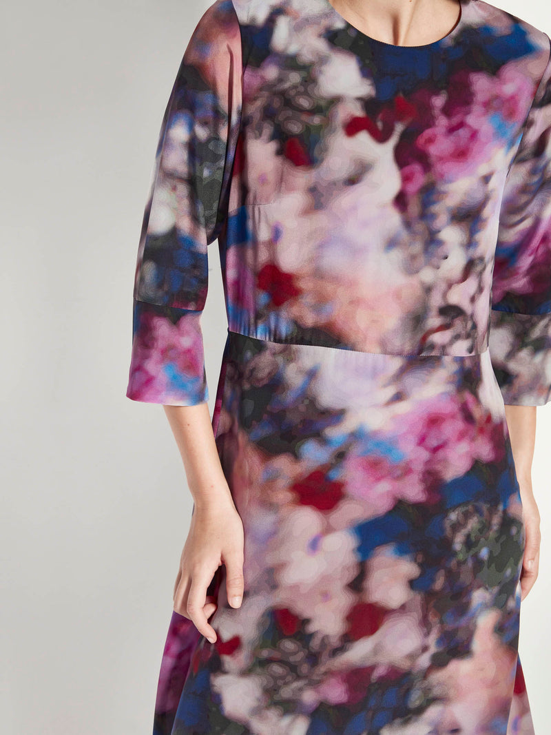 Rosie Dress (Floral Veil Silk CDC) Dreamscape
