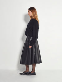 Salem Skirt (Faux Leather) Black