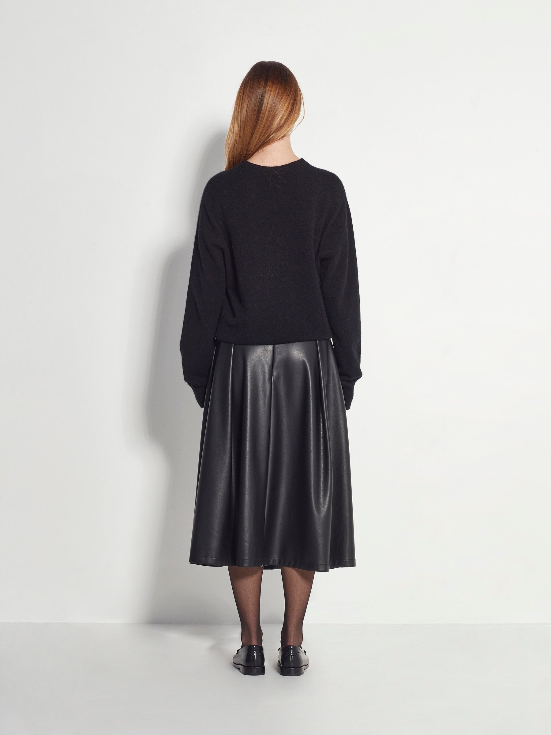 Salem Skirt (Faux Leather) Black