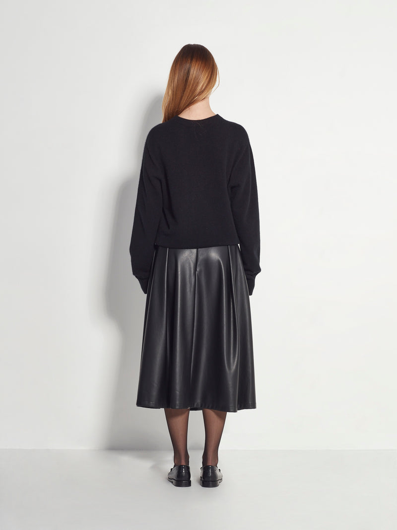 Salem Skirt (Faux Leather) Black