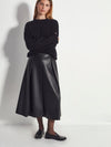 Salem Skirt (Faux Leather) Black