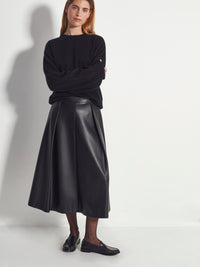 Salem Skirt (Faux Leather) Black