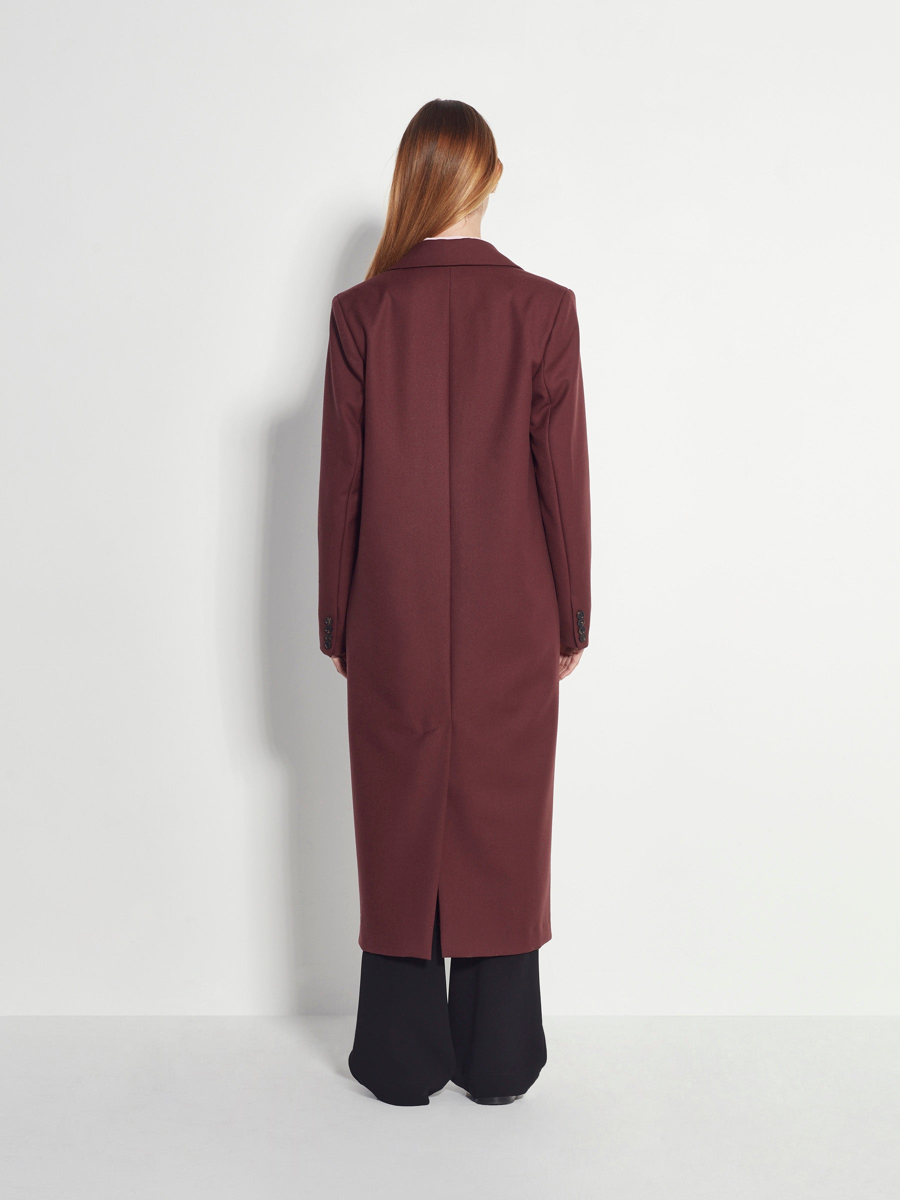 Mantelle Coat (Gaberdine Coating) Burgundy