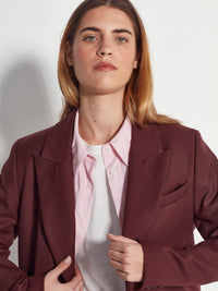 Mantelle Coat (Gaberdine Coating) Burgundy