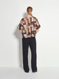 Bonet T (Geo Maze Silk Linen) Painterly
