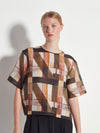 Bonet T (Geo Maze Silk Linen) Painterly