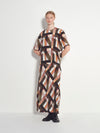 Drape T (Geo Maze Silk CDC) Painterly