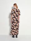 Drape T (Geo Maze Silk CDC) Painterly