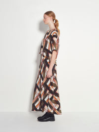 Em Skirt (Geo Maze Silk CDC) Painterly