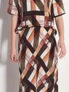 Em Skirt (Geo Maze Silk CDC) Painterly