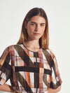 Tilda Dress (Geo Maze Silk CDC) Painterly