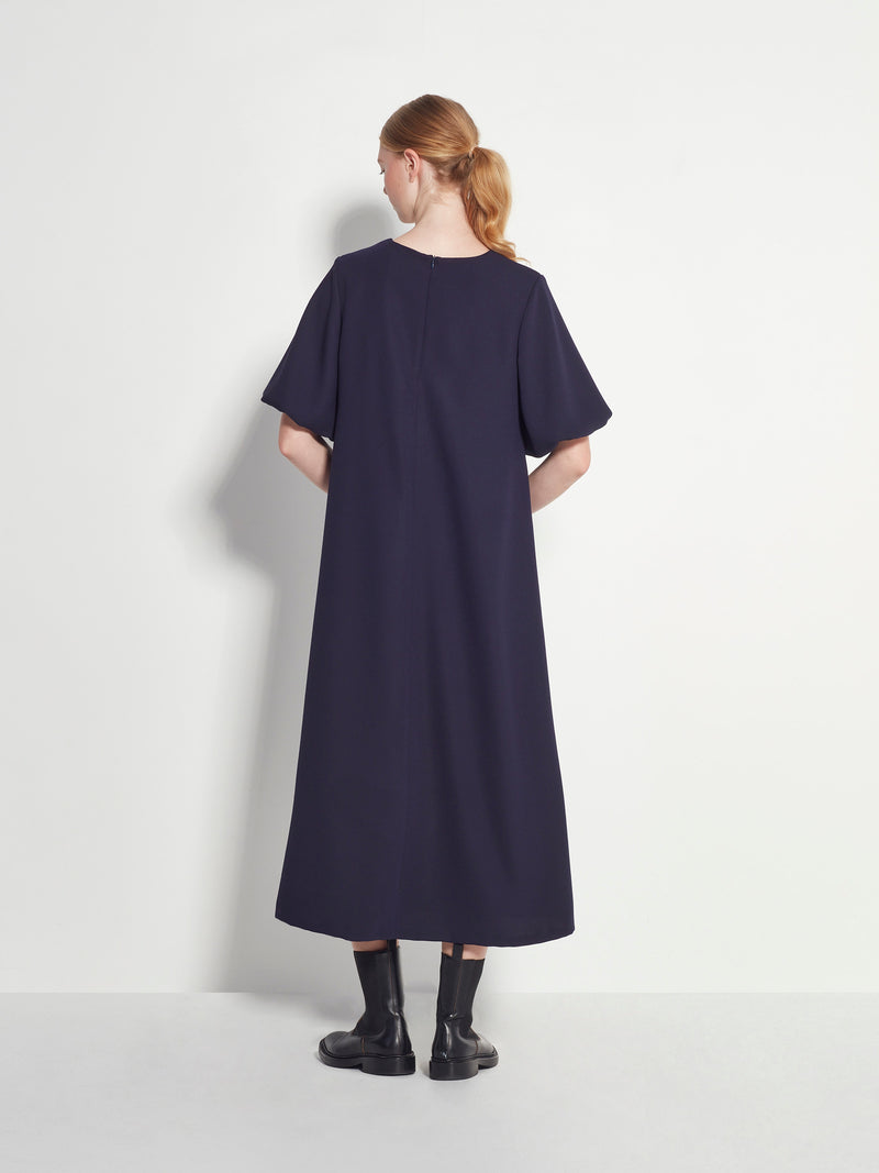 Peyton Dress (Luxe Crepe) Navy