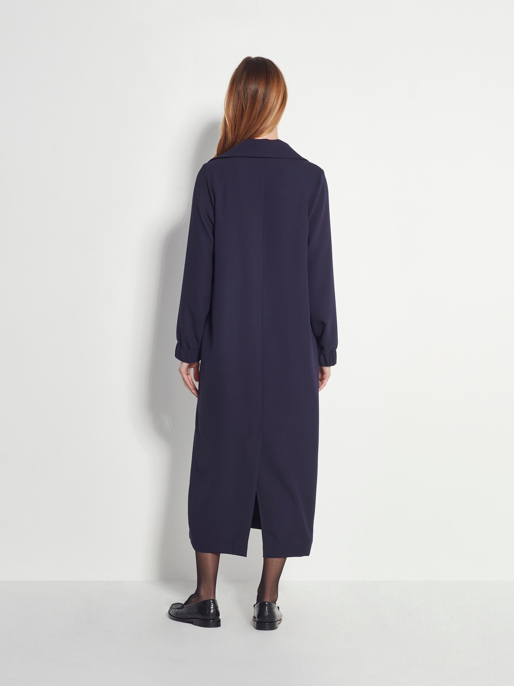 Tracey Tunic (Luxe Crepe) Navy – Juliette Hogan